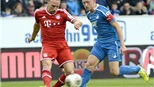 Bayern chật vật đánh bại Hoffenheim: Lại trên đôi cánh Ribery